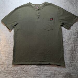 Olive green wrangler work shirt